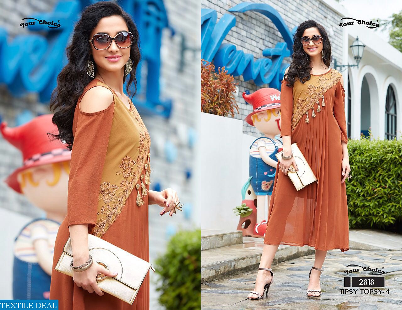 your choice Tipsy topsy vol-4 Wholesale Western Ready made Kurtis